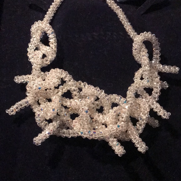 Rare Authentic Swarovski Aurora Champagne Collar Large. - Picture 7 of 15